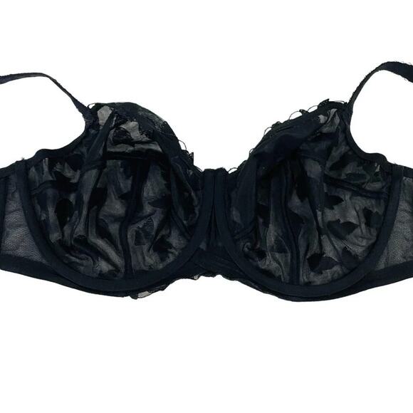 Panache Corrine Sheer Black Balcony Bra 10111 30GG - Picture 5 of 9